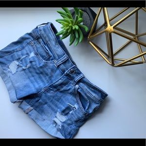 American Eagle Distressed Jean Shorts